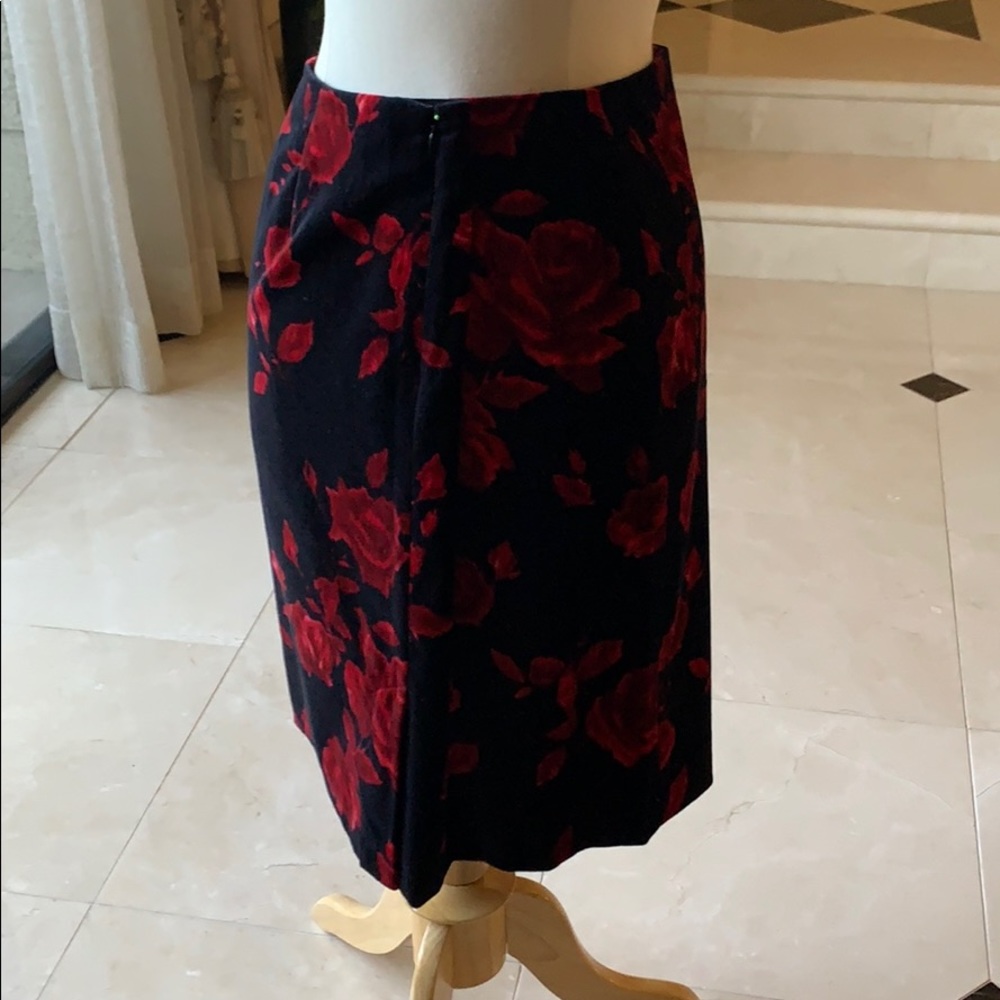 Talbots Velvet Skirt - Picture 2 of 4